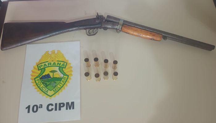 Rio Bonito do Iguaçu – Homem é preso por violência domestica e porte ilegal de arma de fogo